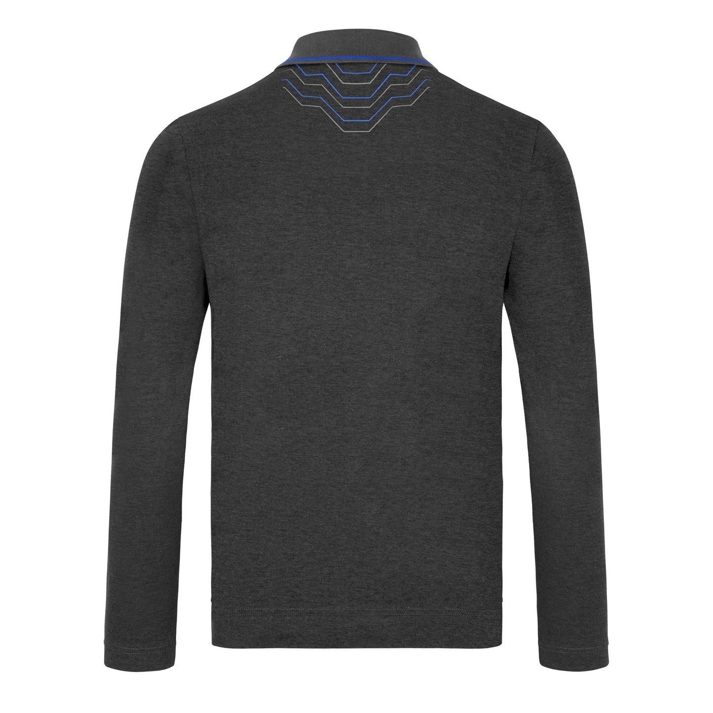 Audi Long sleeve polo shirt Kaskade, mens, grey