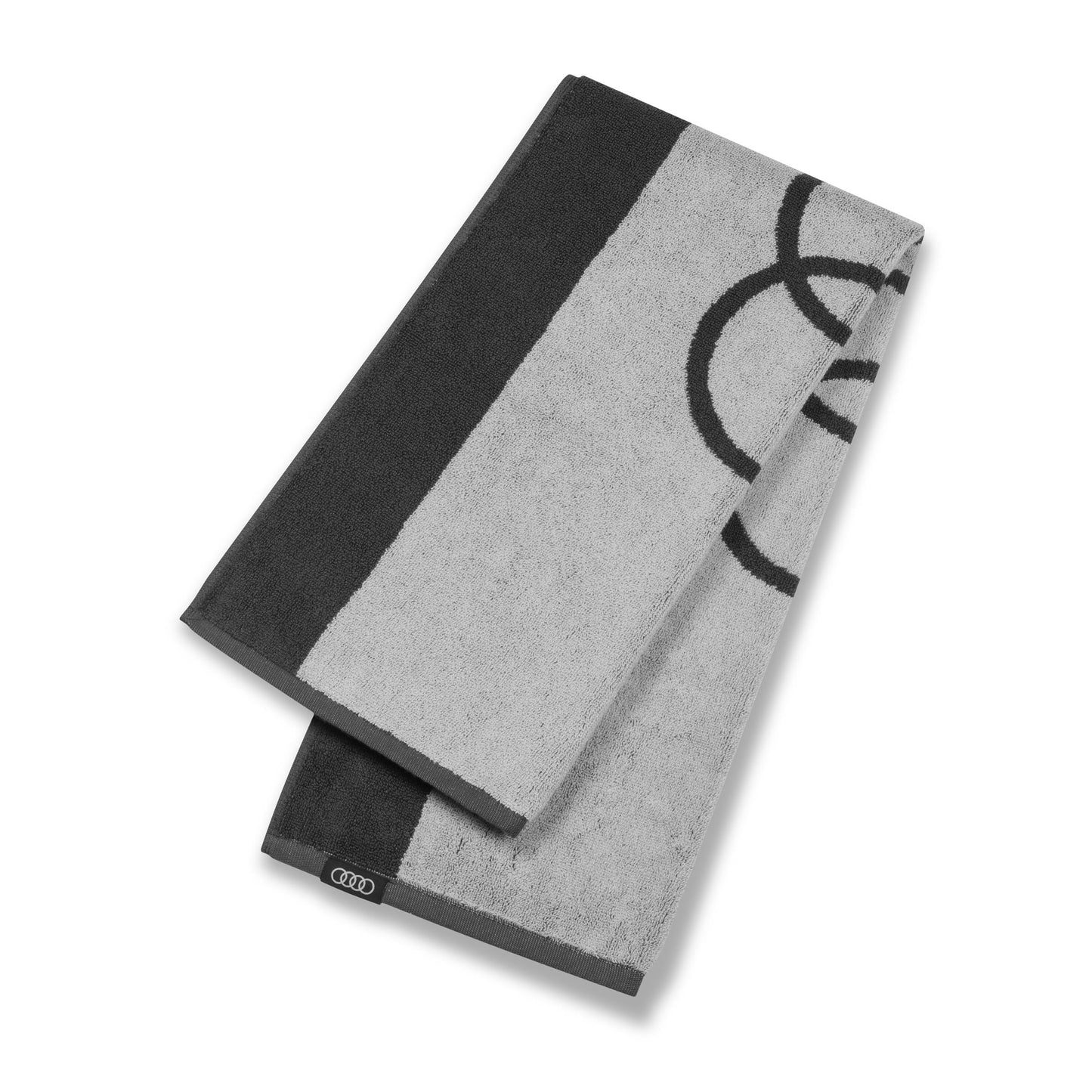 Audi towel, Dark grey, 80x150cm