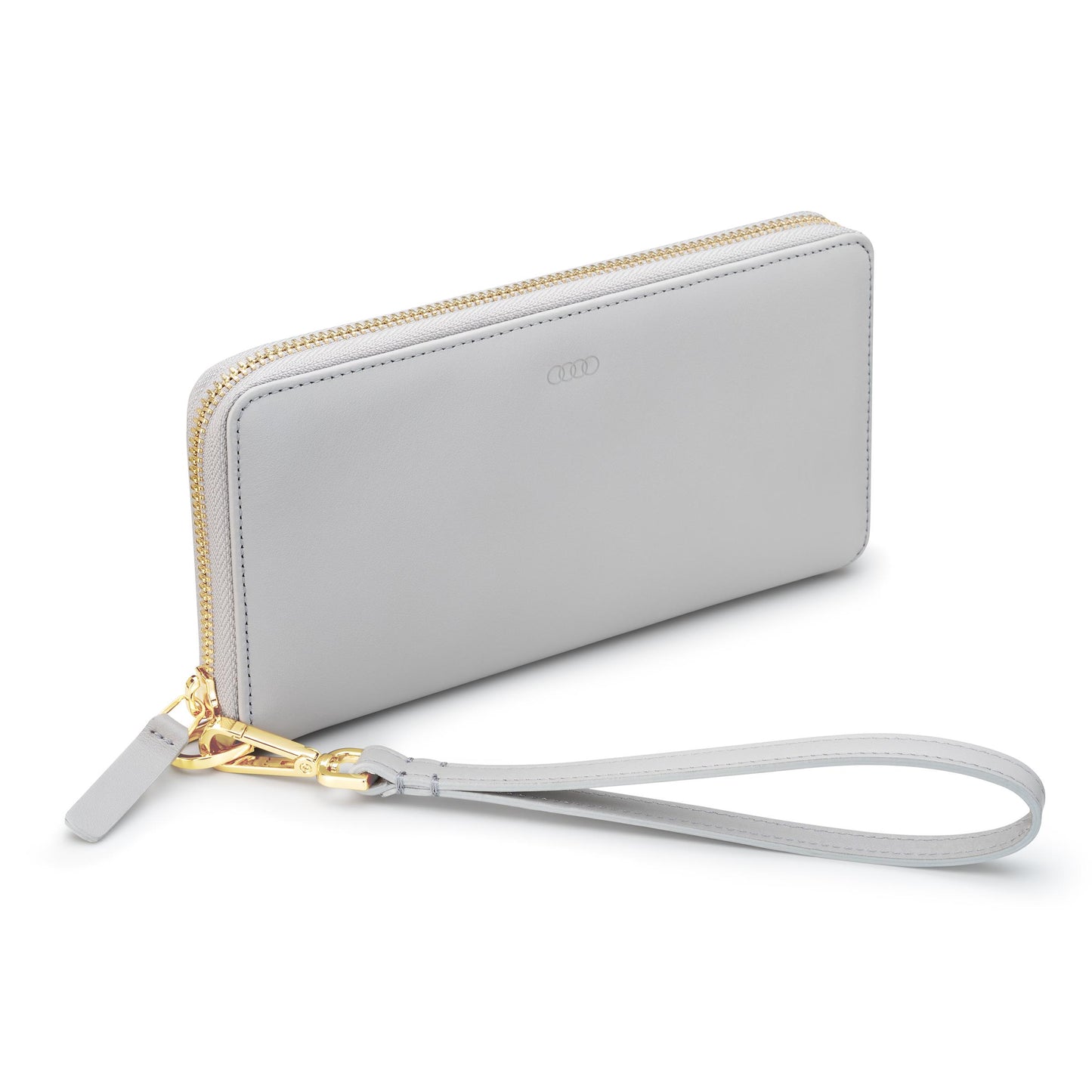 Audi wallet leather, womens, grey