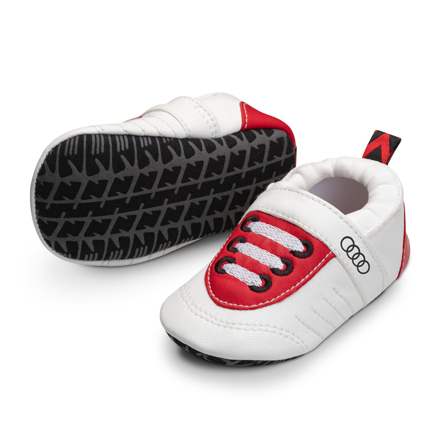 Audi Sport baby shoes, white/red, 17-18
