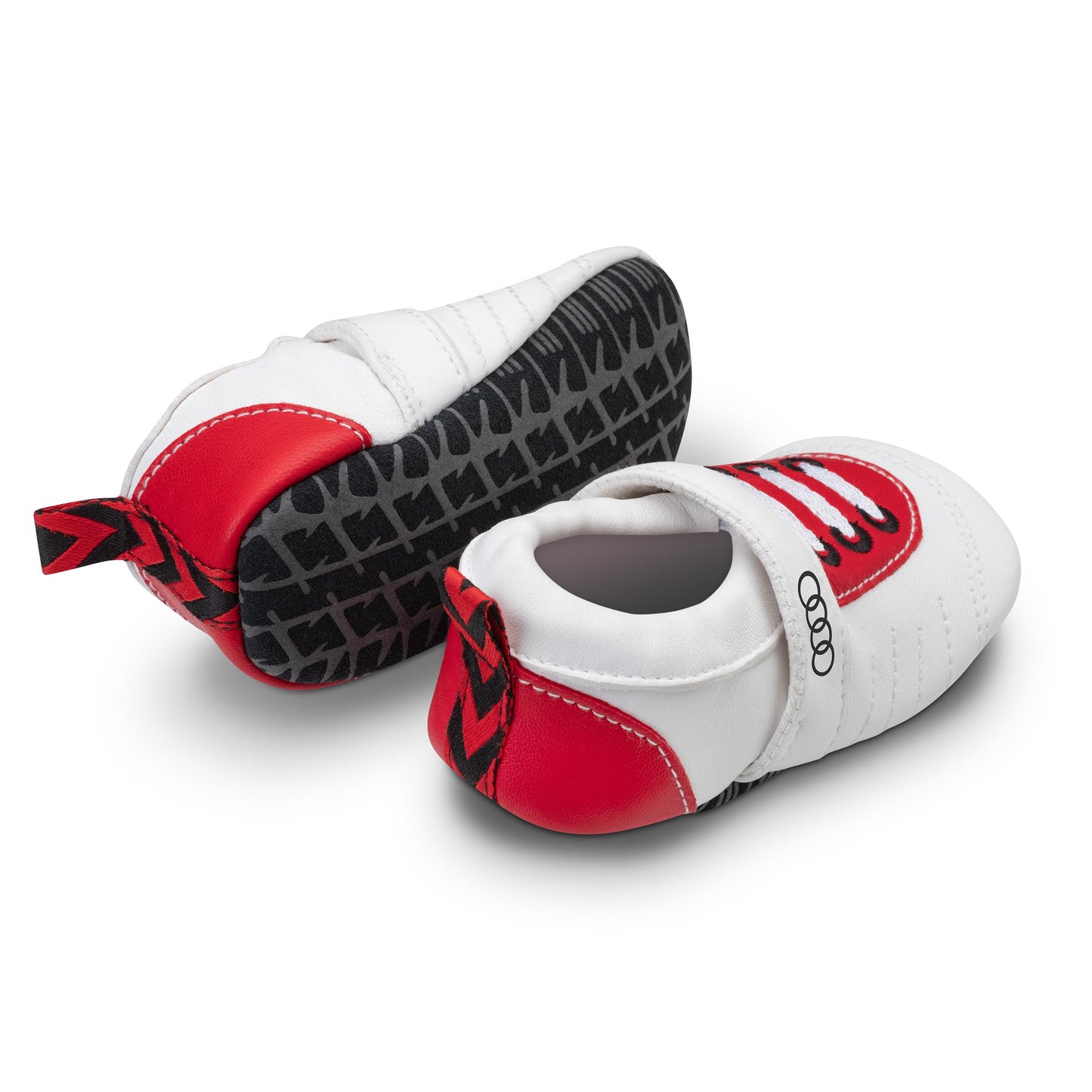 Audi Sport baby shoes, white/red, 17-18