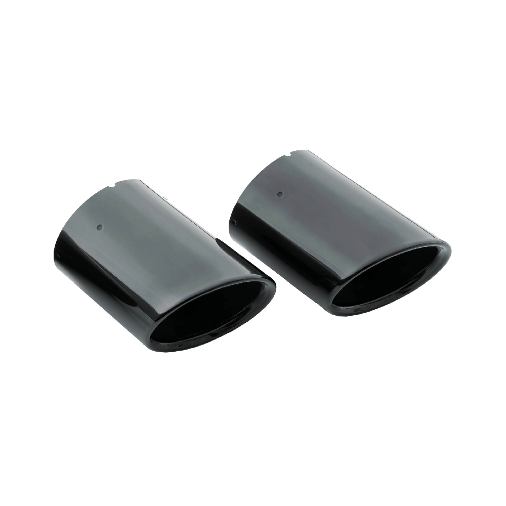 Sport tailpipe trims. Black chrome, S3 Left side