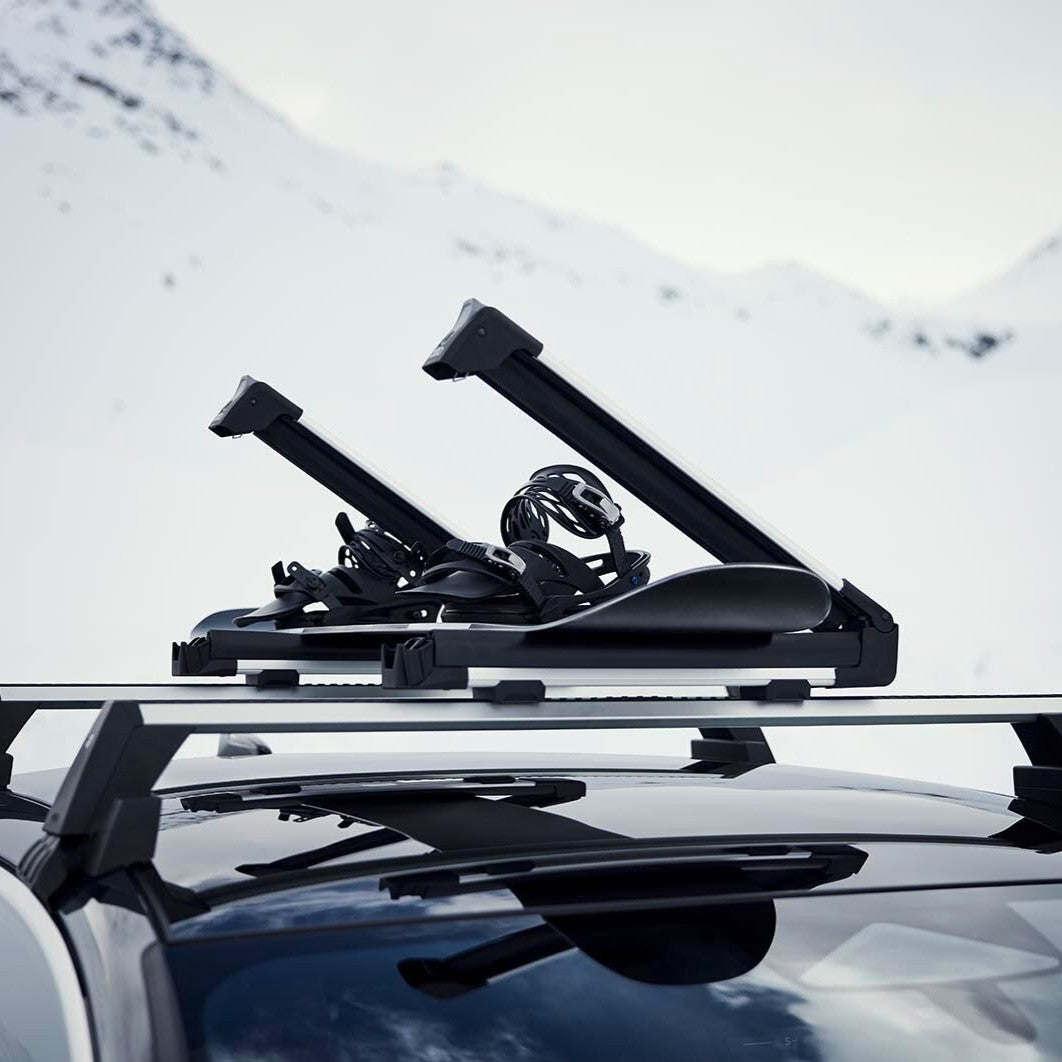 Ski and snowboard rack. 4 pair