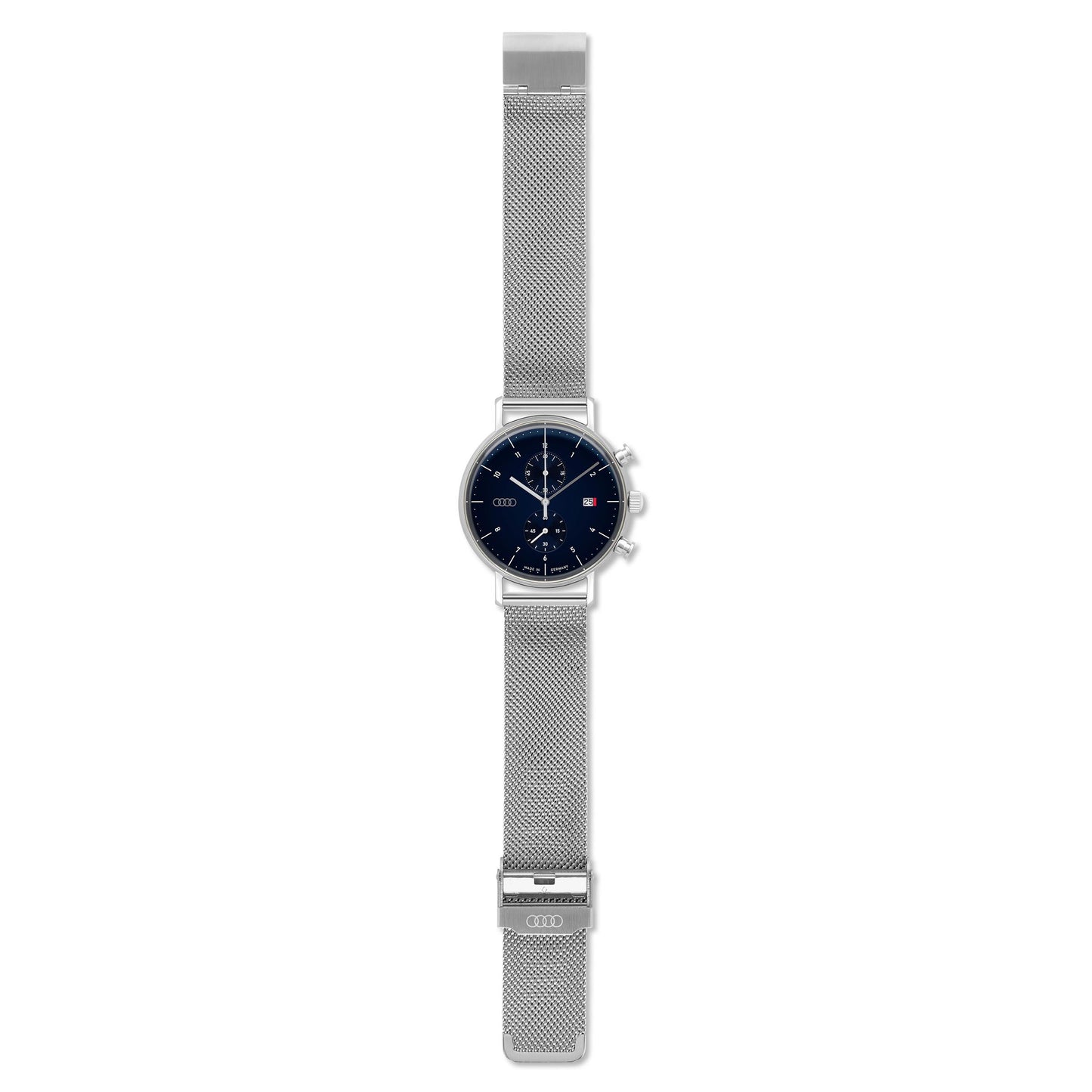 Audi Chronograph, silver/night blue