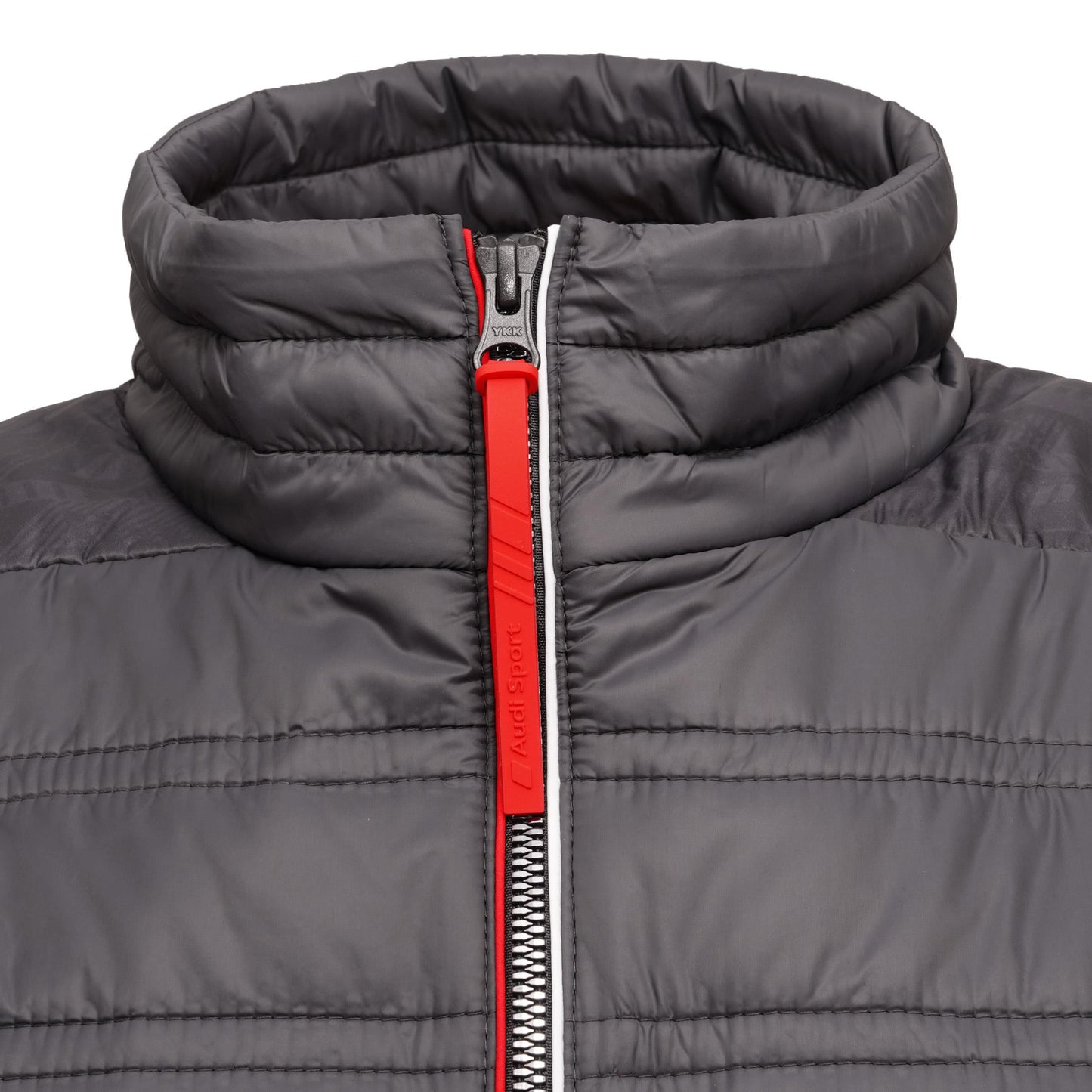 Audi Sport quilted vest, mens, dark grey