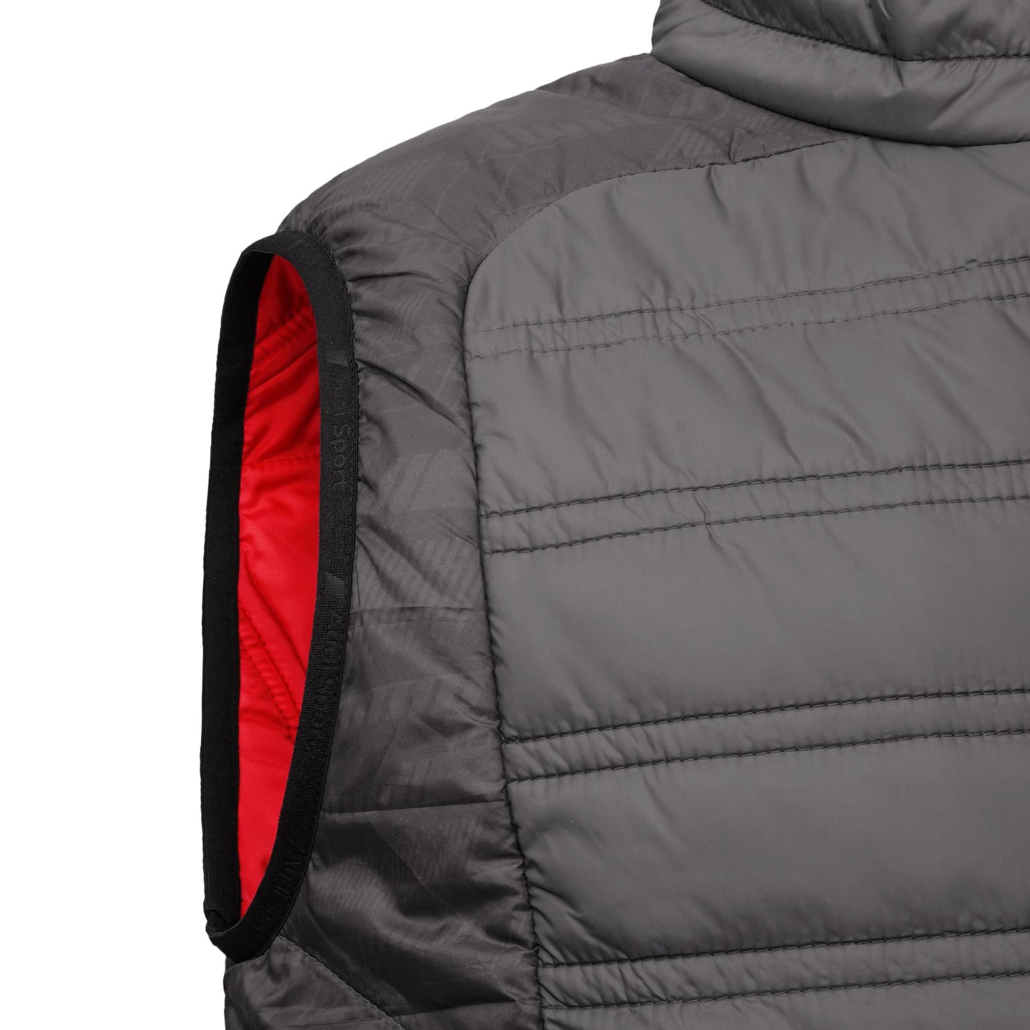 Audi Sport quilted vest, mens, dark grey