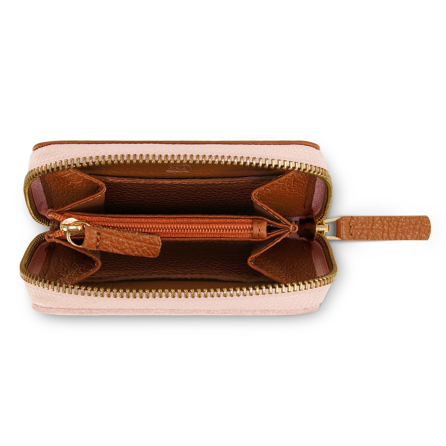 Audi Wallet leather small, womens, brown-rose
