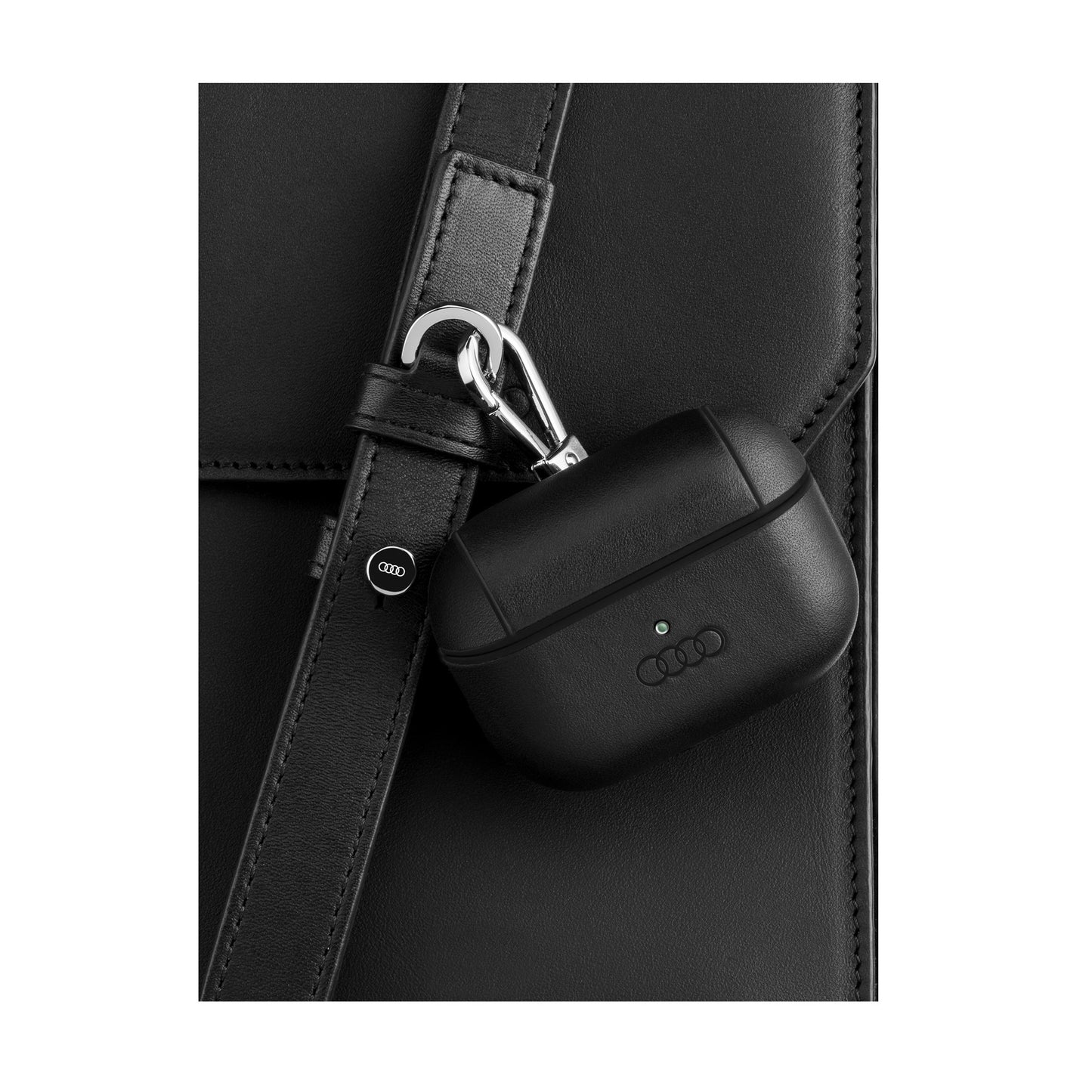 Audi case, Airpods Pro, black leather