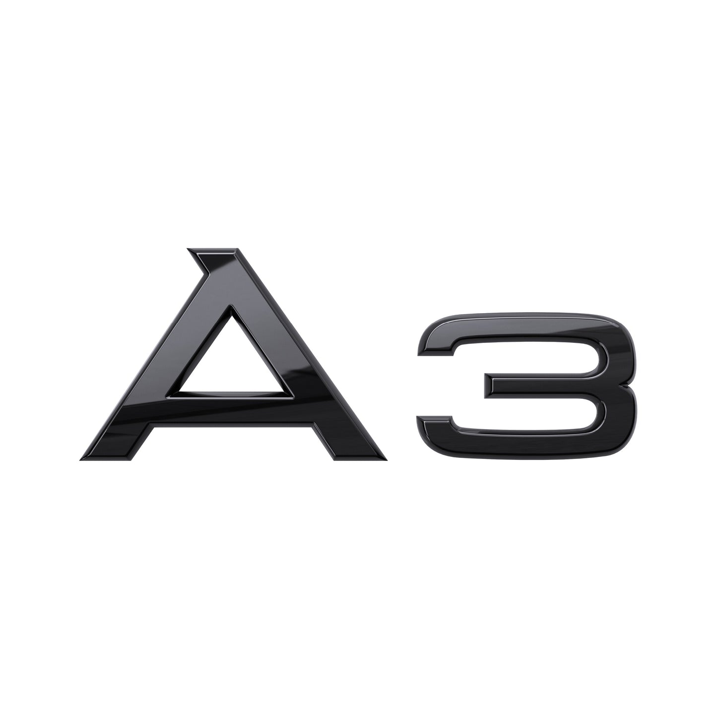 A3 model name, rear. Black