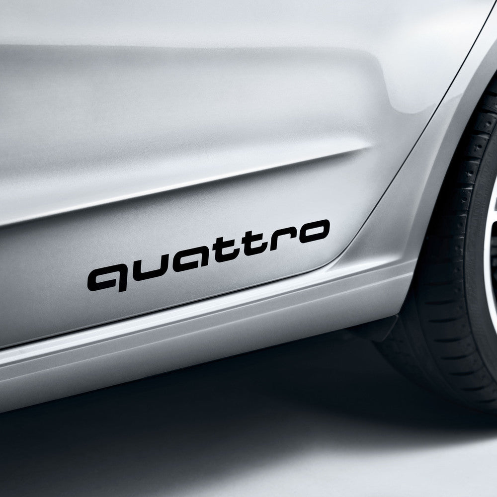 quattro decals. Black