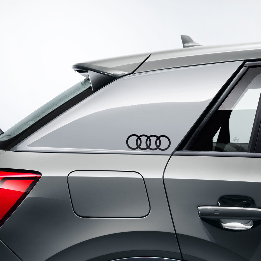 Audi rings decals. Black, Q2