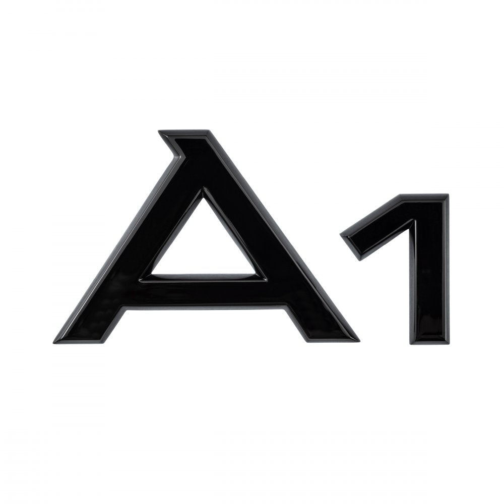 A1 Model name, rear. Black