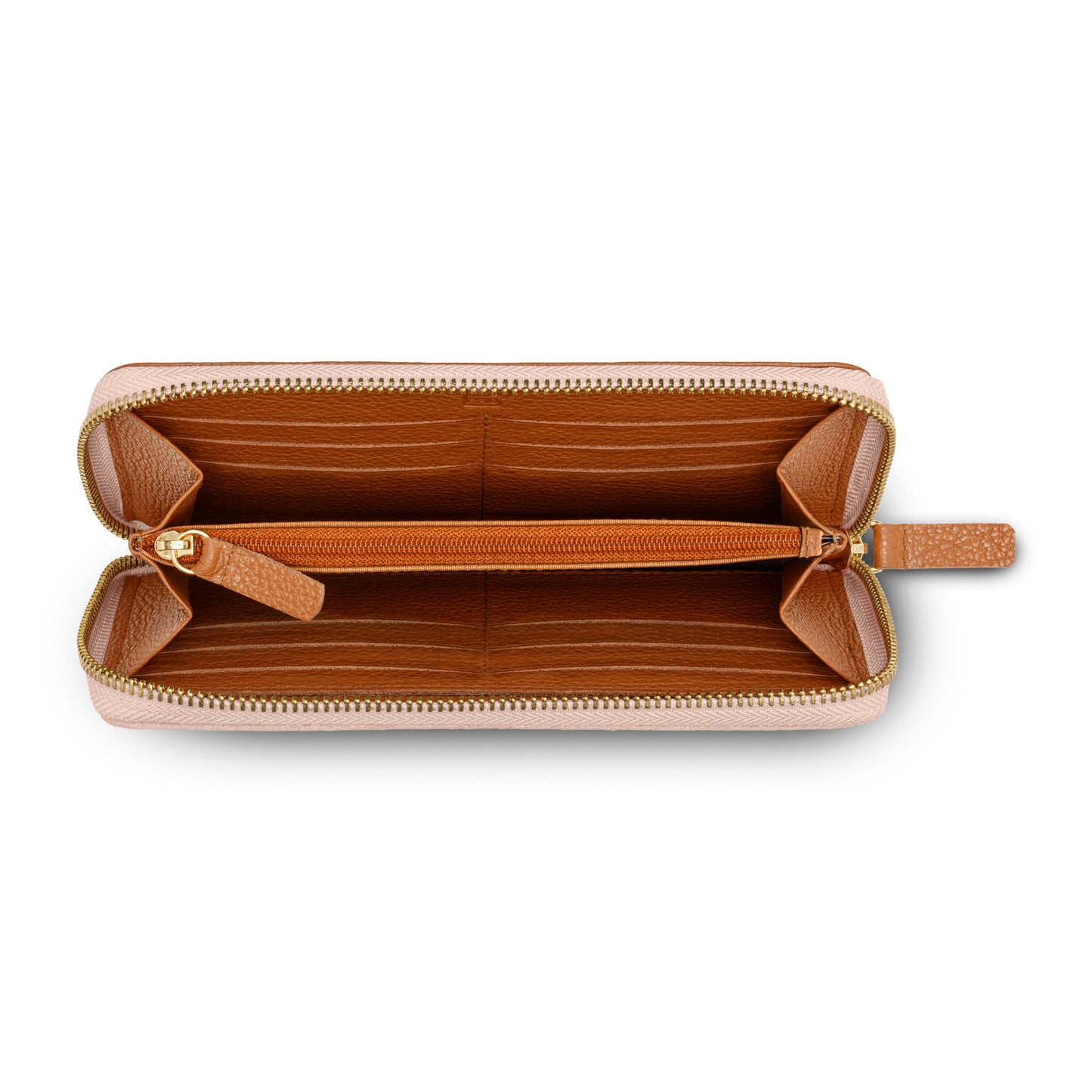 Audi Wallet leather, womens, brown-rose