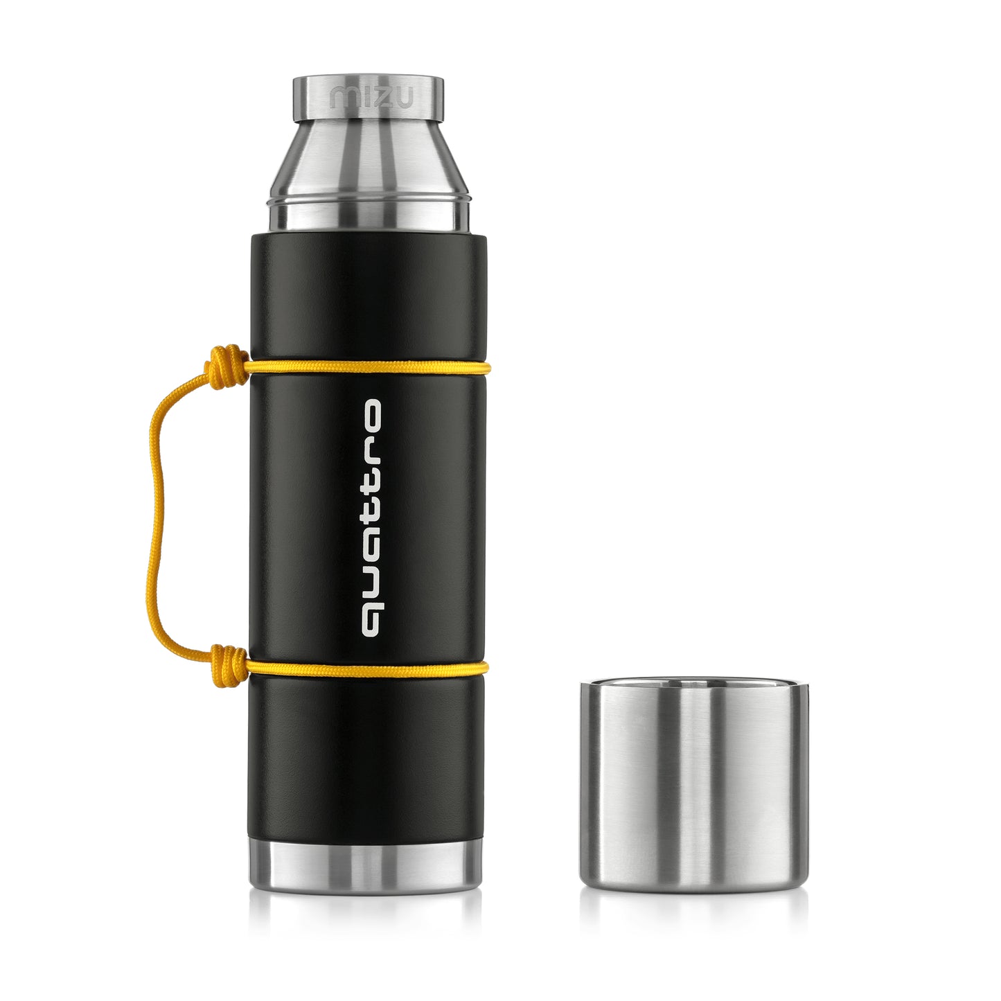 Audi quattro insulated bottle, black/yellow
