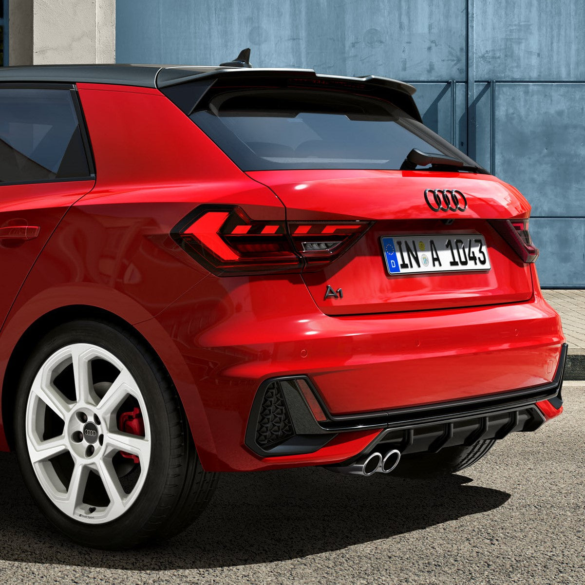 A1 Model name, rear. Black