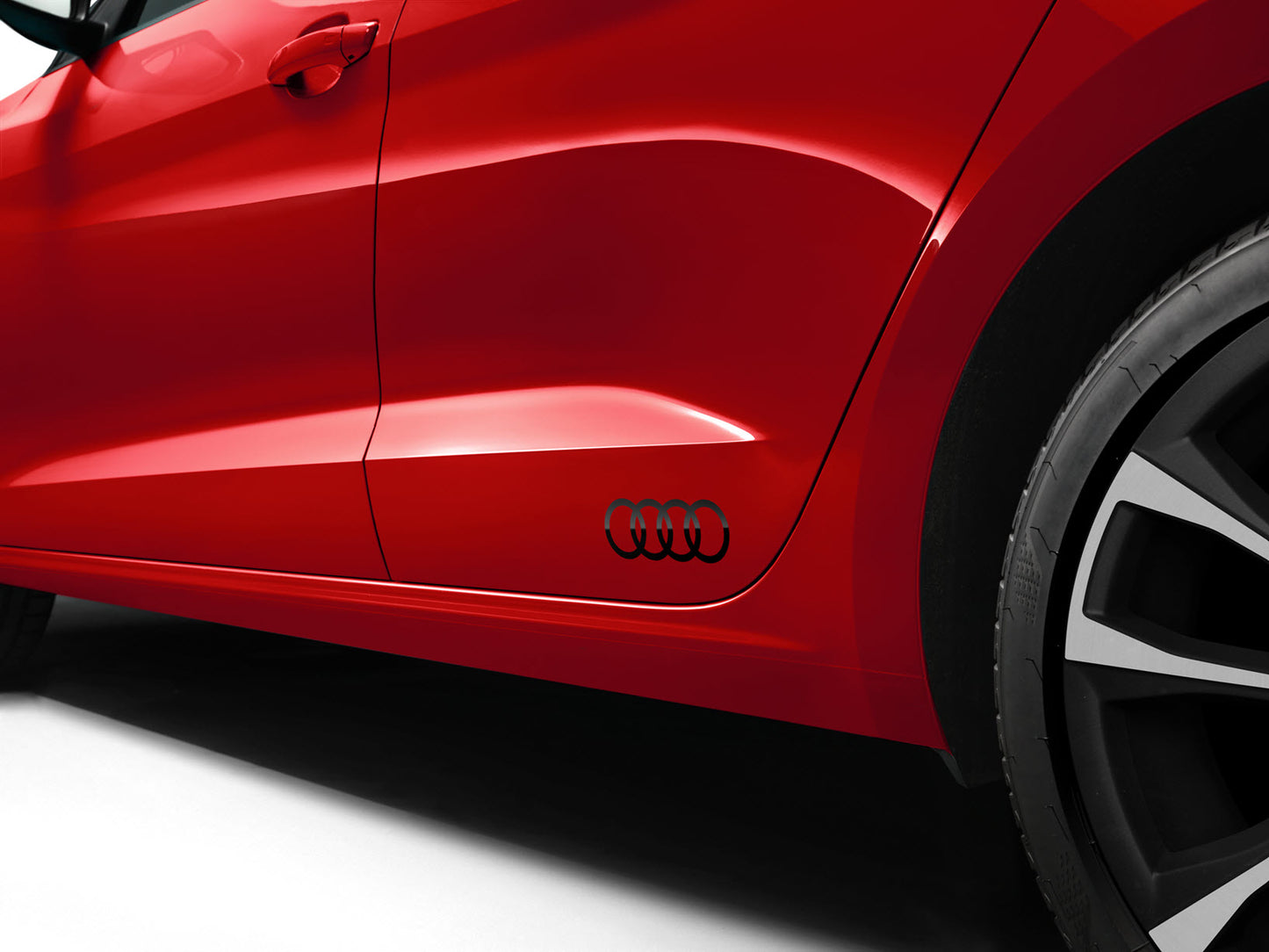 Audi rings decals. Black