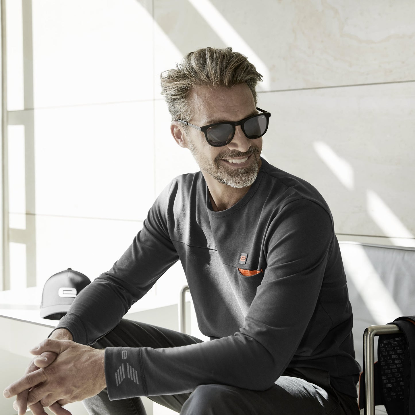 Audi Longsleeve shirt e-tron, mens, dark grey
