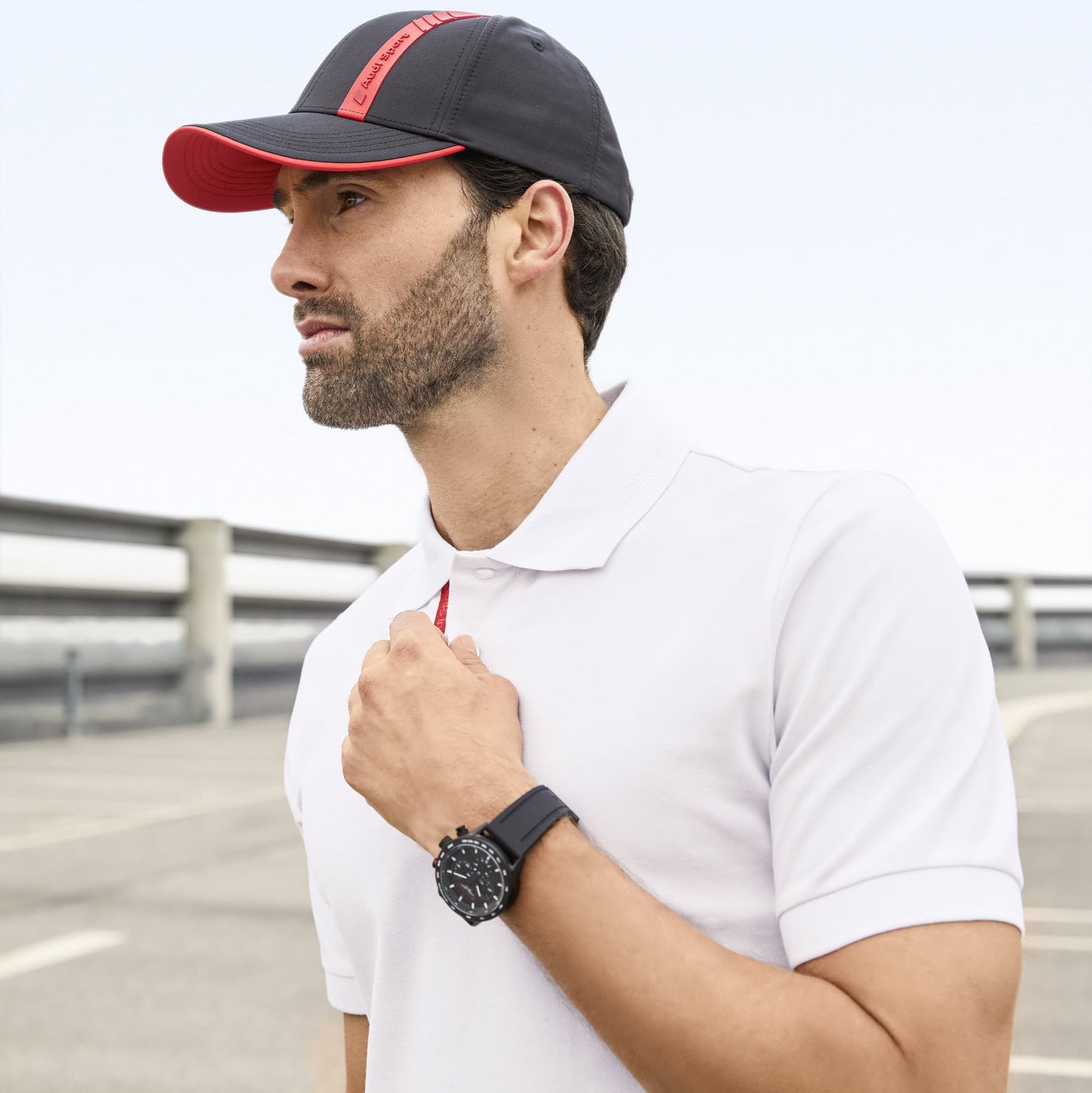 Audi Sport Polo shirt, mens, white