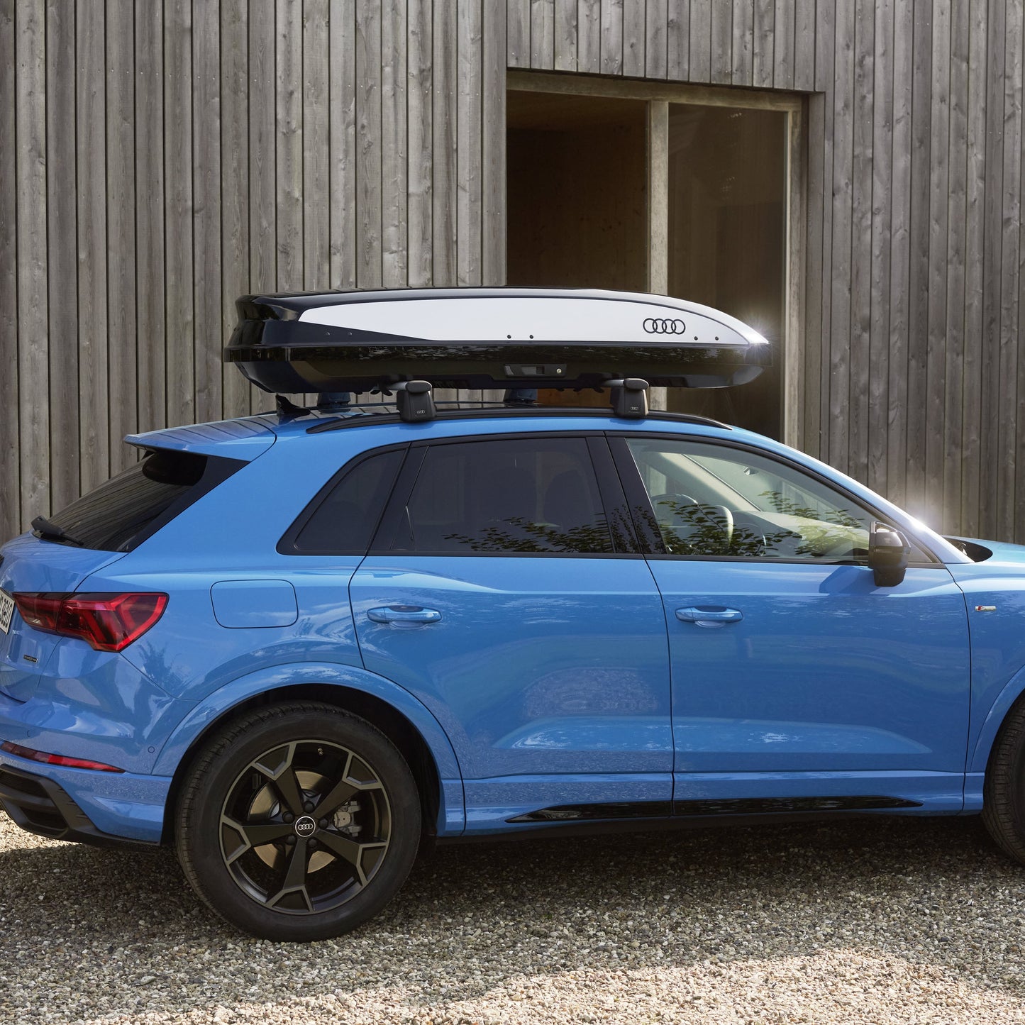Audi ski and luggage box decals. Glacier white, 310L
