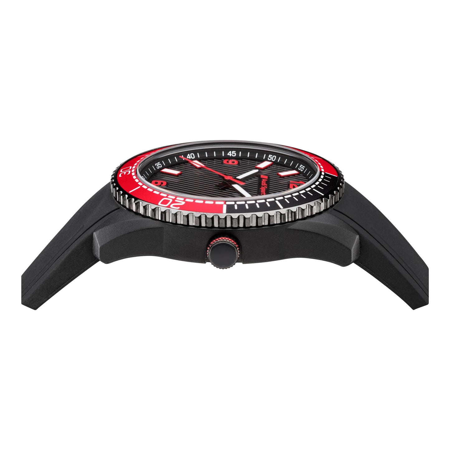 Audi Sport men’s watch, red/black