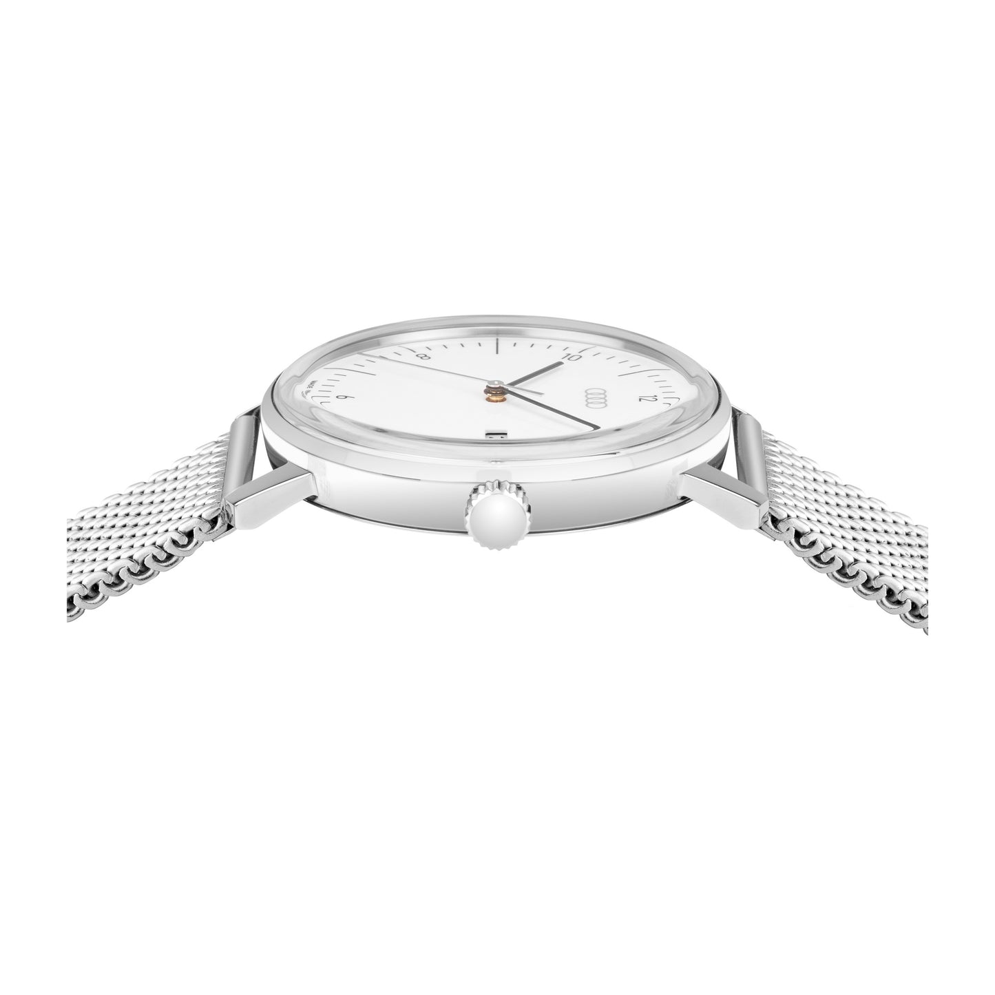 Audi watch, silver/white