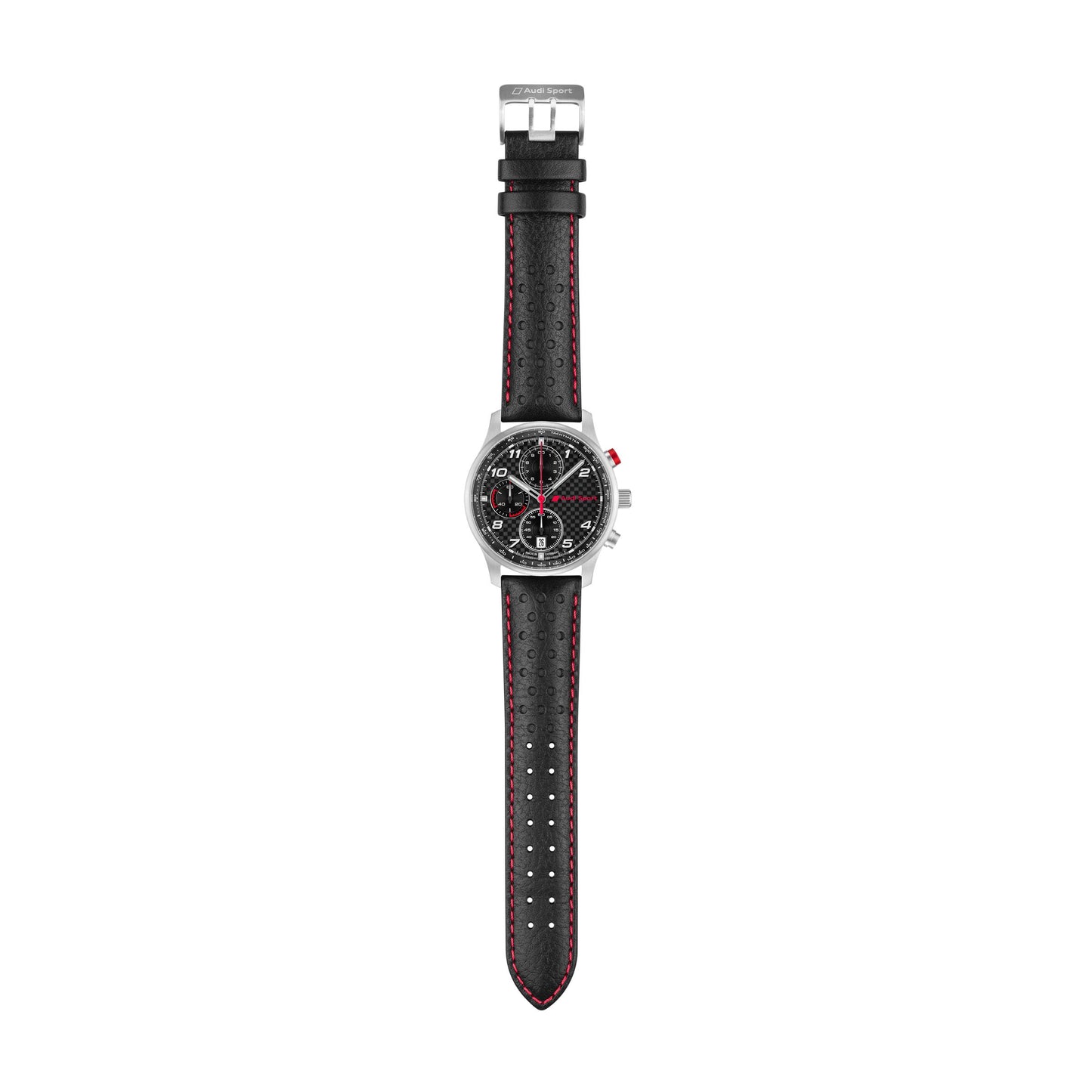Audi Sport Chronograph carbon, men's, silver