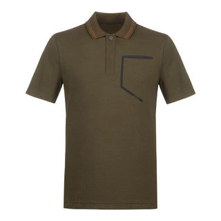 Audi premium polo shirt, Mens, olive green