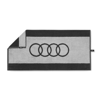 Audi towel, Dark grey, 80x150cm