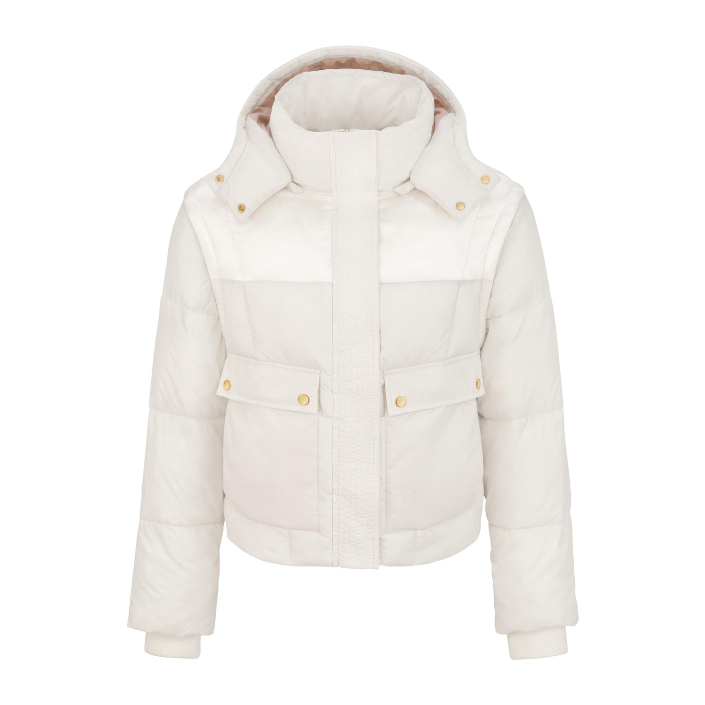 Audi Puffer jacket, 4 in 1, women, creme
