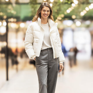 Audi Puffer jacket, 4 in 1, women's creme