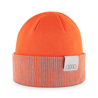 Audi Inside out beanie, orange-light brown