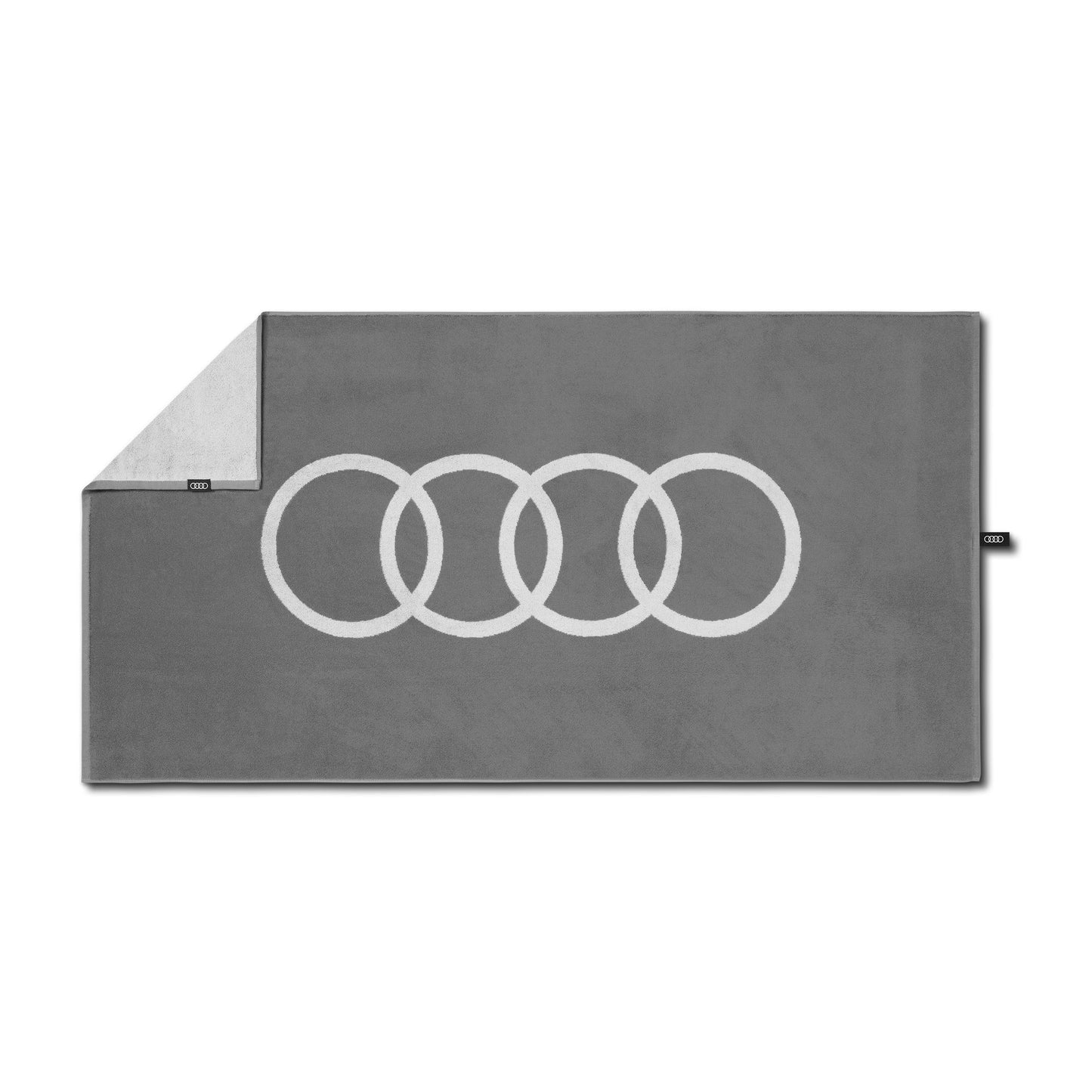Audi towel, light grey, 80x150cm