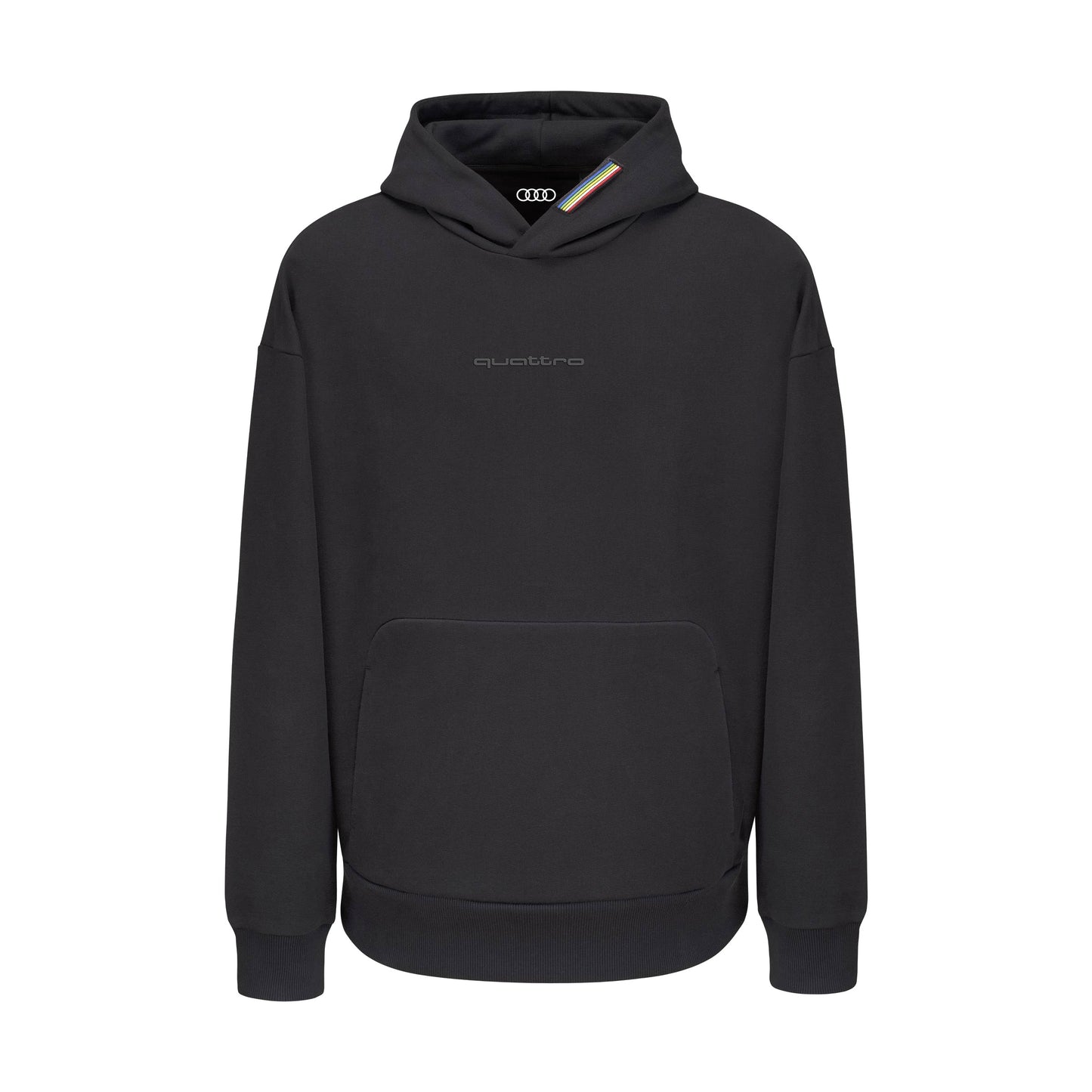 Audi quattro hoodie, black