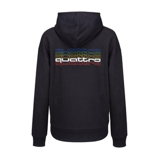 Audi quattro hoodie, black