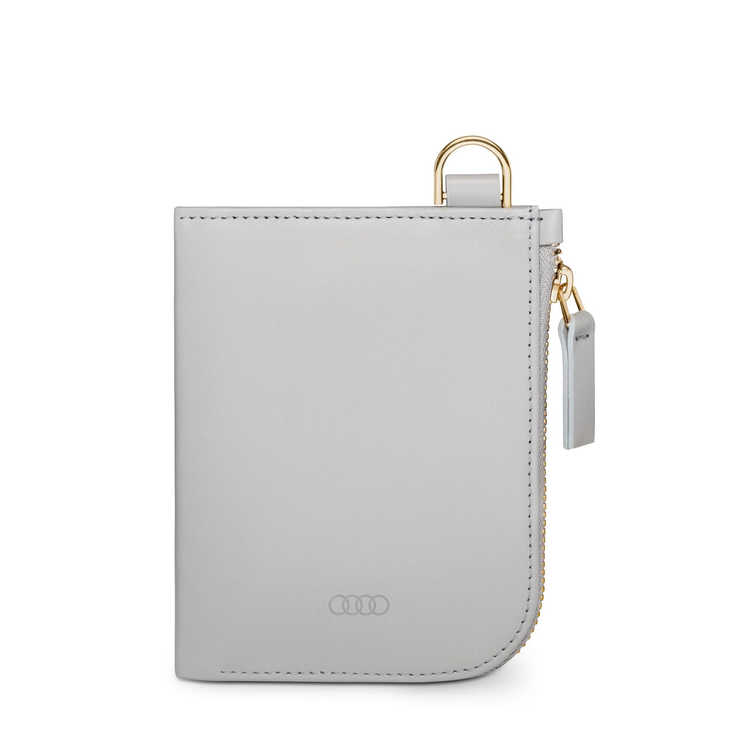 Audi wallet leather, womens, grey small