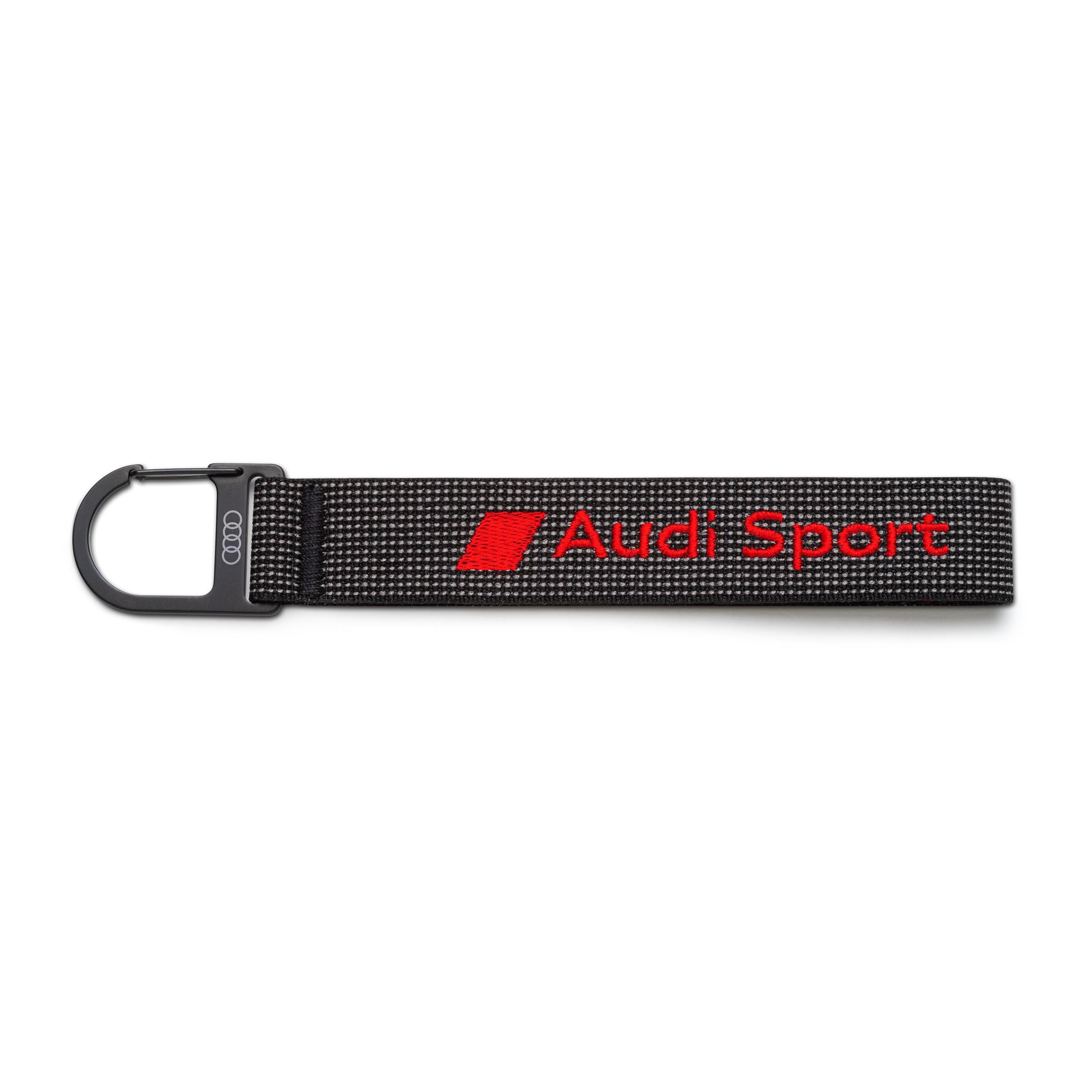 Genuine Audi Stainless Steel Keyring Pendant - RS Quattro Logo