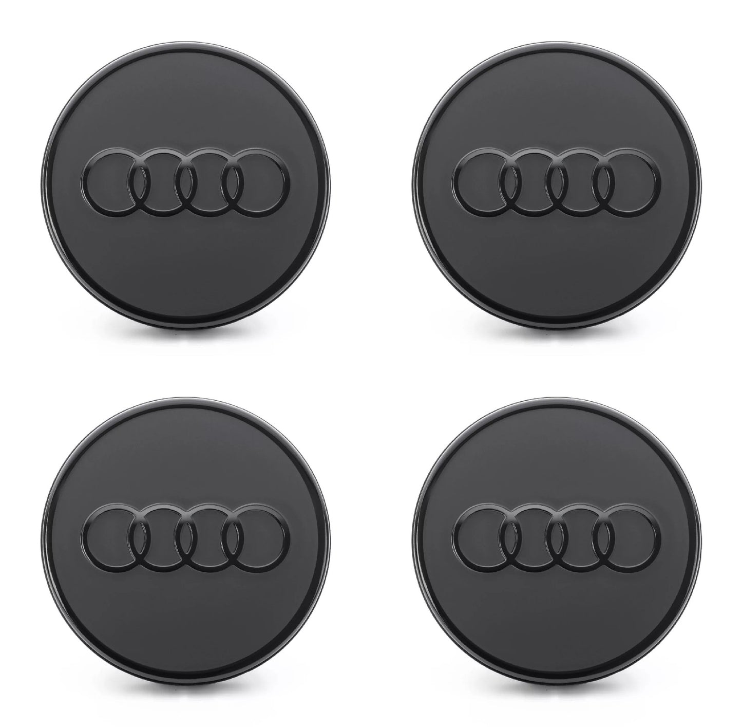 Audi centre caps in black