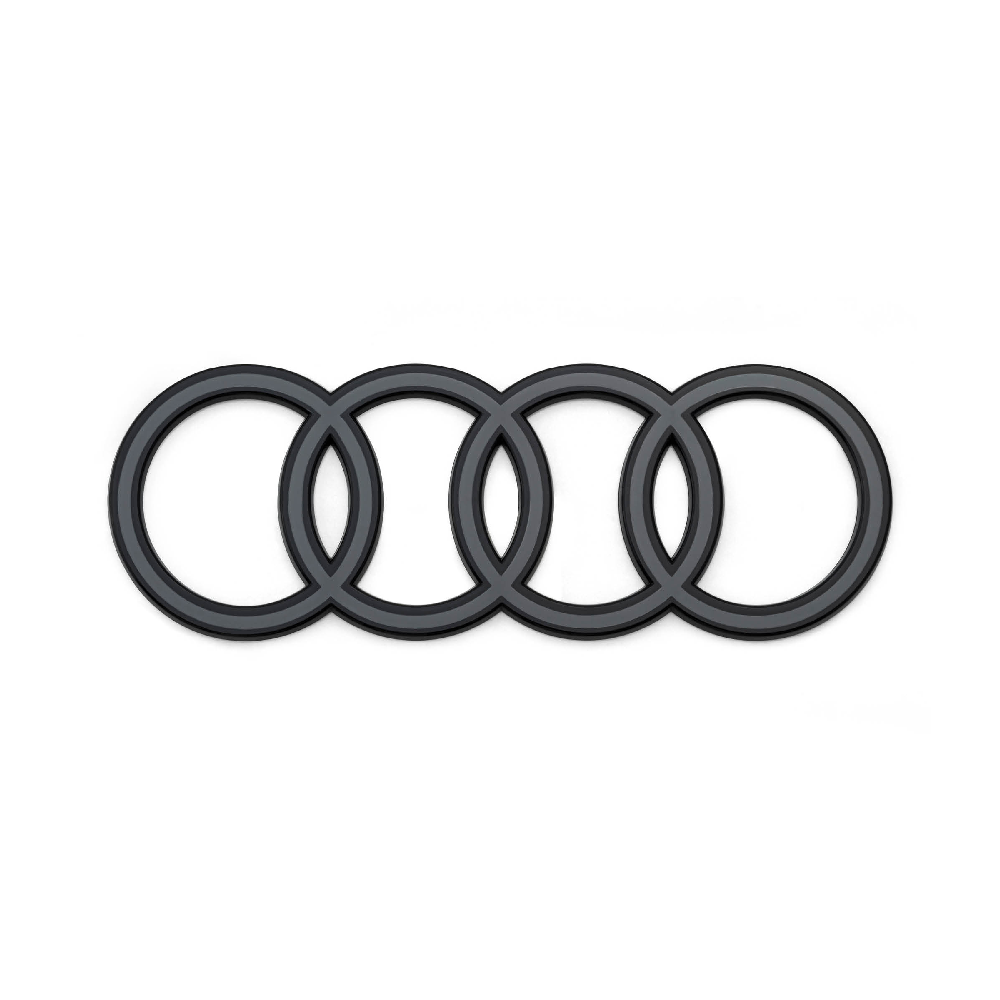 Audi rings, rear. Dark, Q8 e-tron