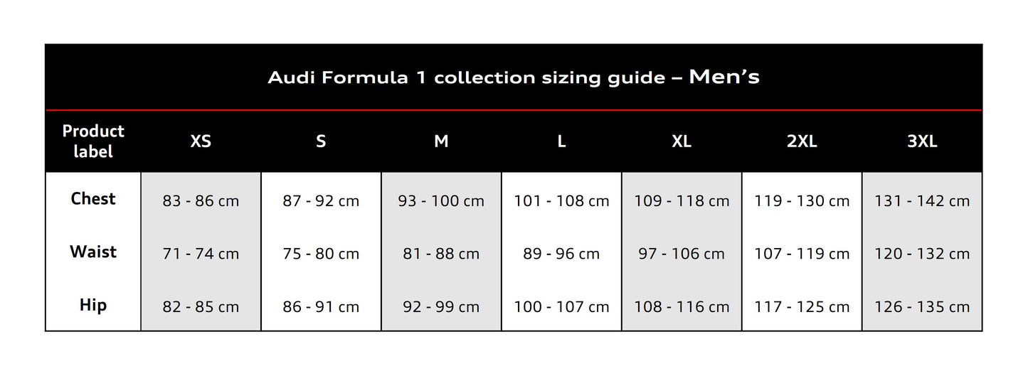 Audi Formula 1 Mechanics jersey, men's