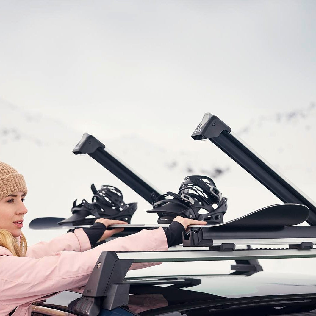 Ski and snowboard rack. 4 pair