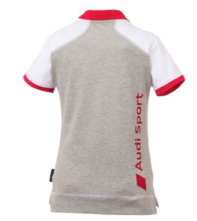 Audi Sport Polo shirt, womens, white/grey