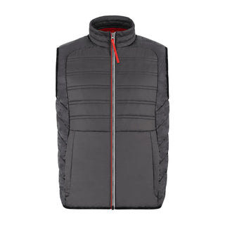 Audi Sport quilted vest, mens, dark grey