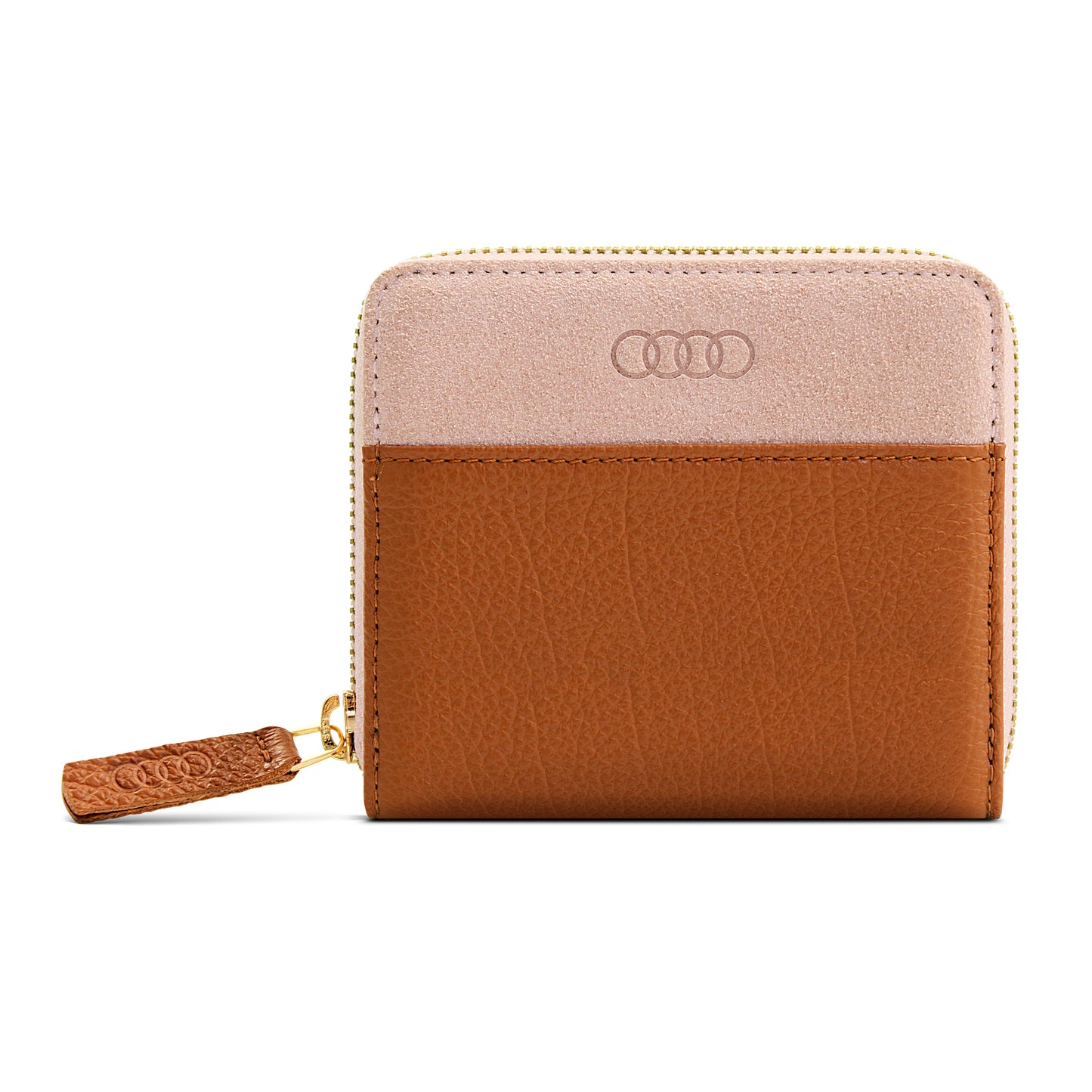 Audi Wallet leather small, womens, brown-rose