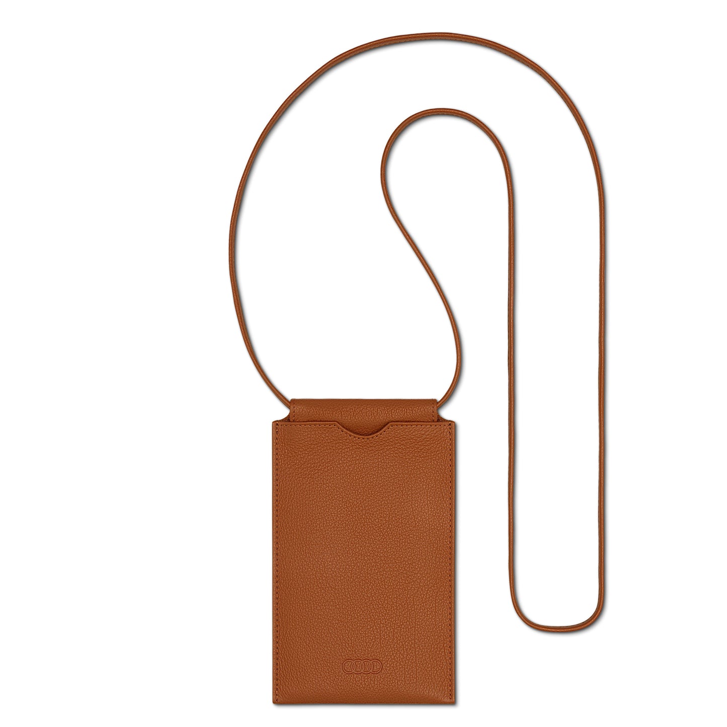 Audi design phone pouch, brown