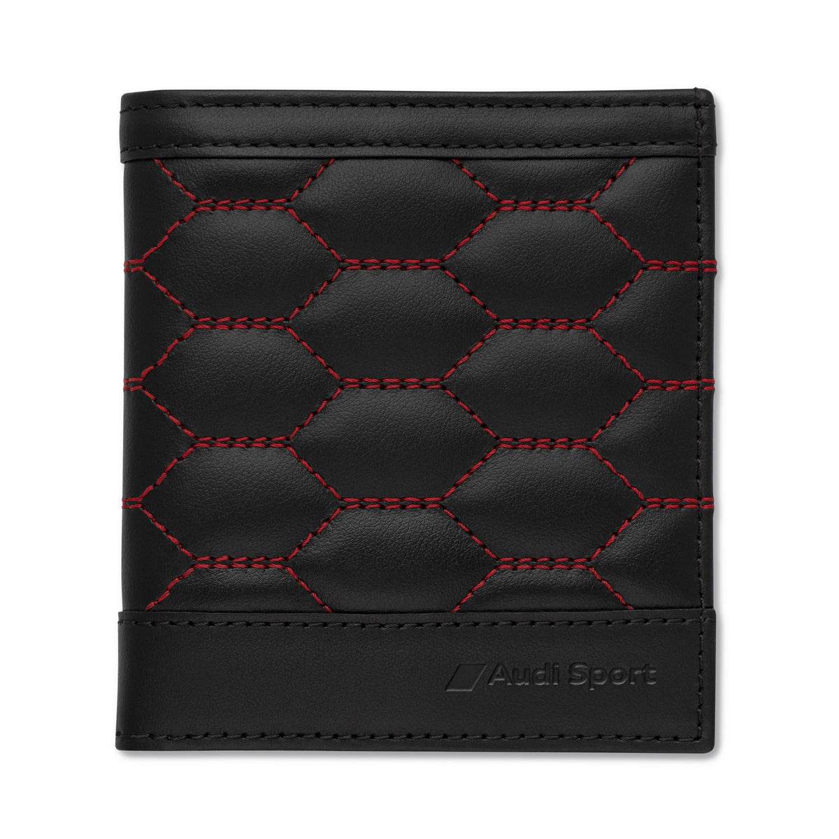 Audi Sport wallet leather small, black-red | Audi Store Australia