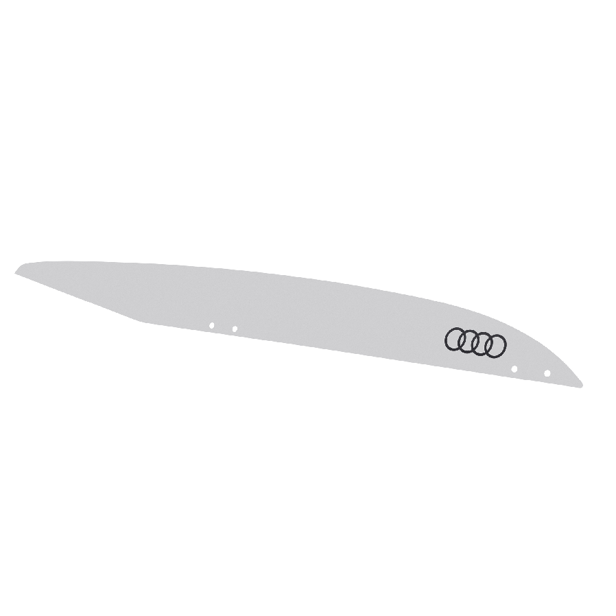 Audi ski and luggage box decals. Silver, 430L Audi Store