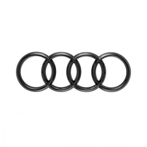Audi rings, front. Black, A1