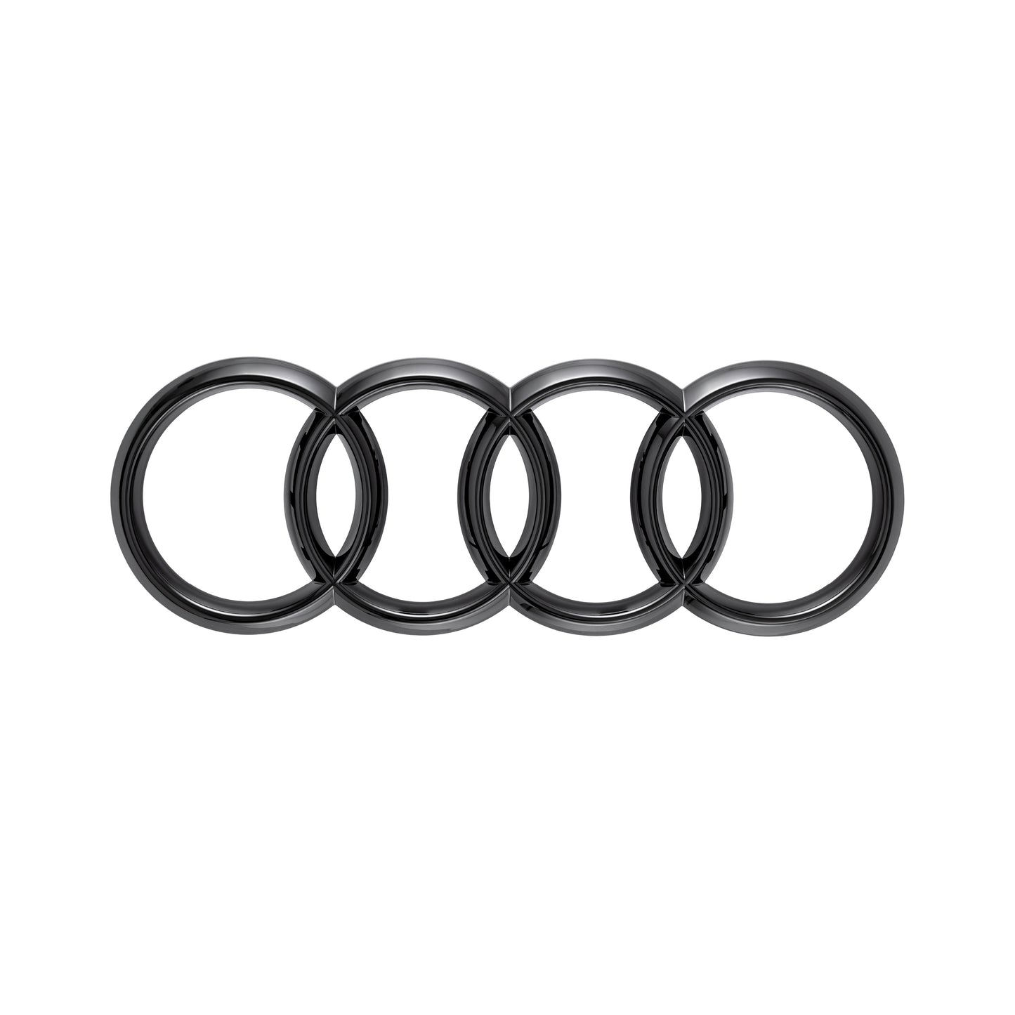 Audi rings, front. Black