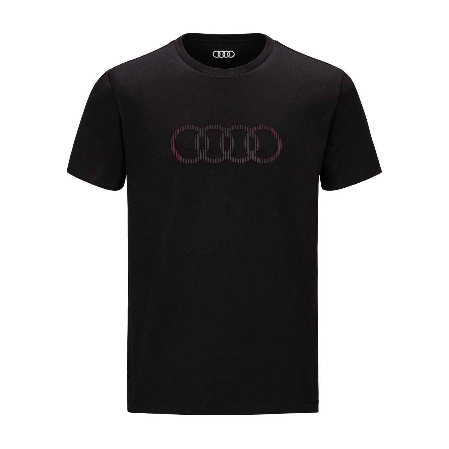 Audi T-Shirt rings, mens, black S