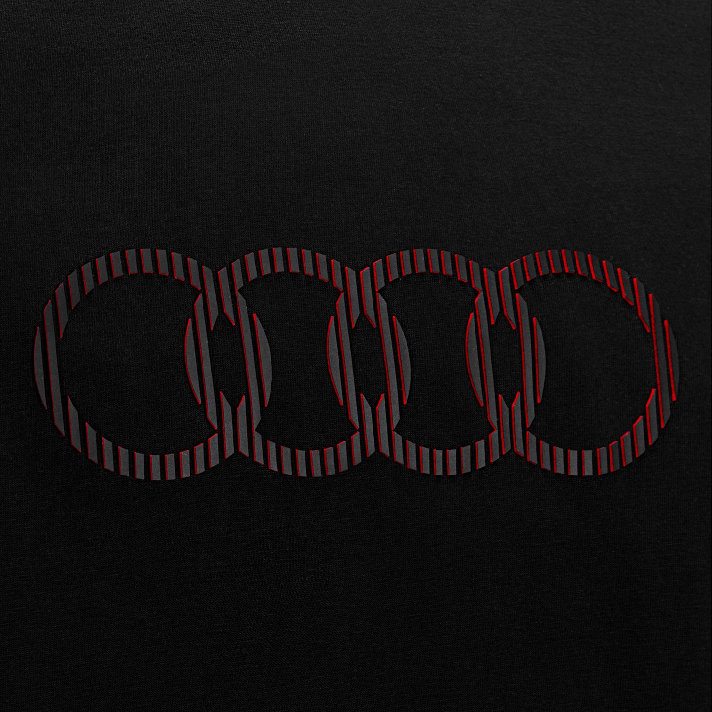 Audi T-Shirt rings, mens, black S